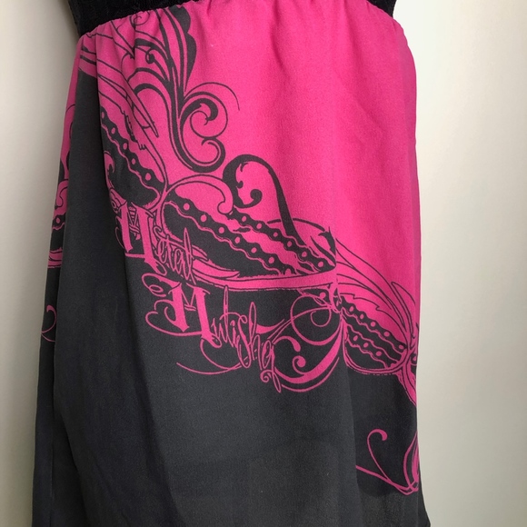 Metal Mulisha Hot Pink & Black Lace Sun Dress - Picture 6 of 7